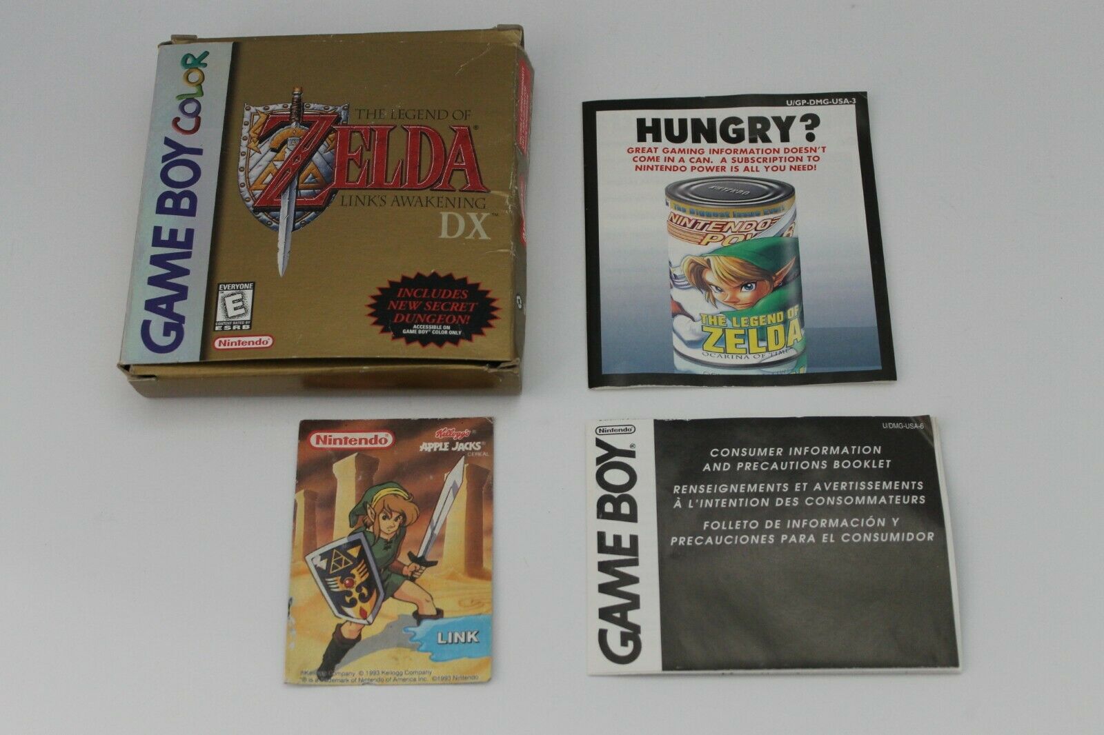 BOX ONLY Legend of Zelda Links Awakening DX Nintendo