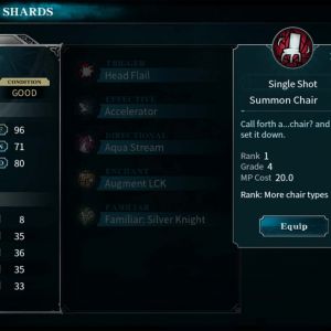 Bloodstainer Ritual of The Night spells